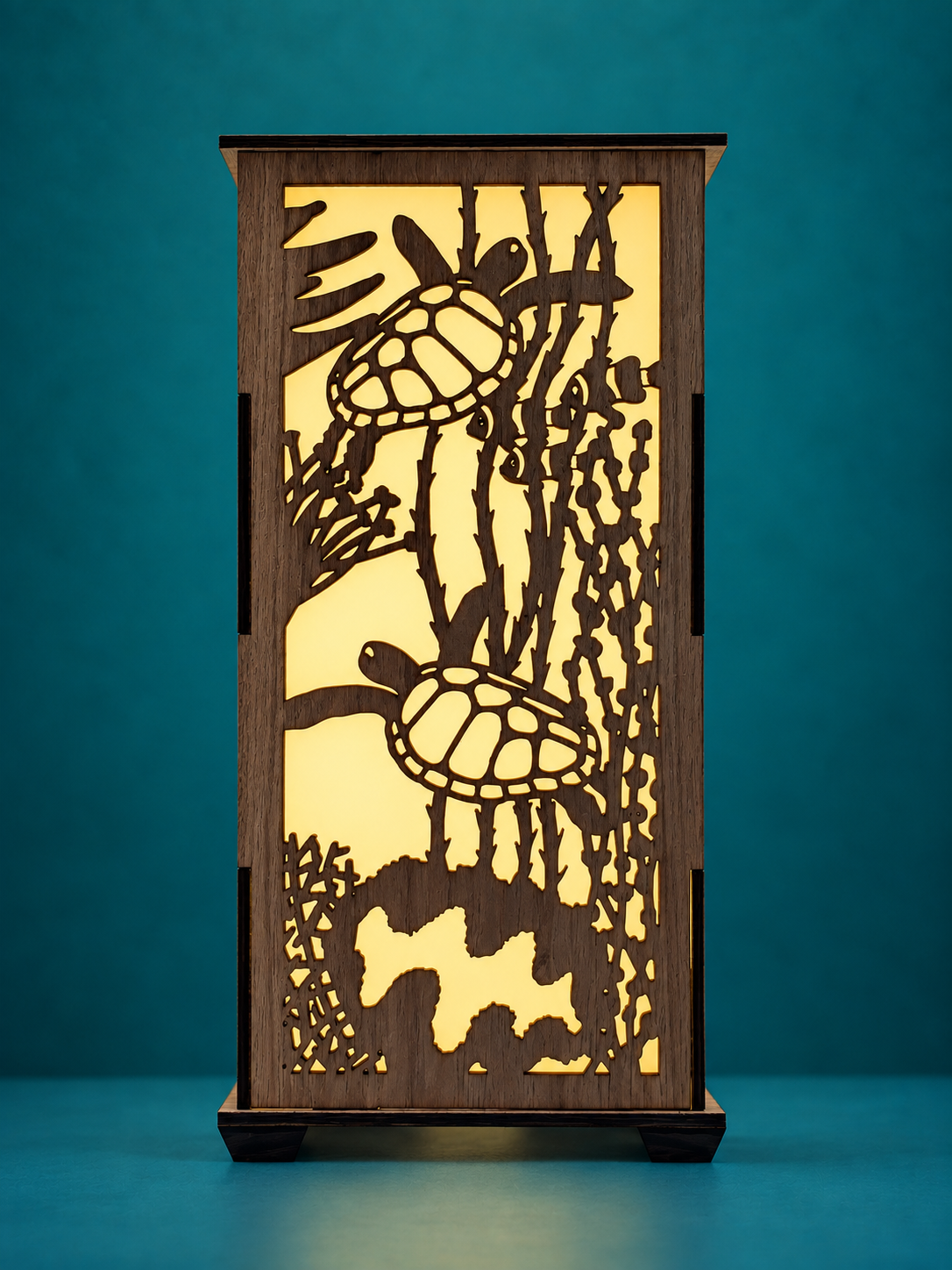 Dolphin Turtle: Australian Hardwood Lamp