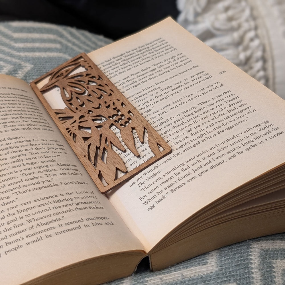 Laughing Kookaburra: Australian Wooden Bookmark