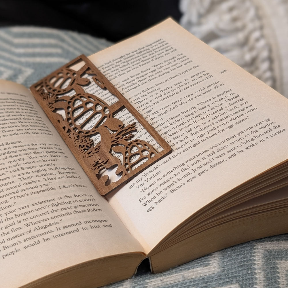 Giant Sea Turtle: Australian Wooden Bookmark