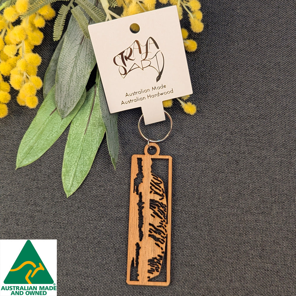 Uluru: Australian Wooden Keyring