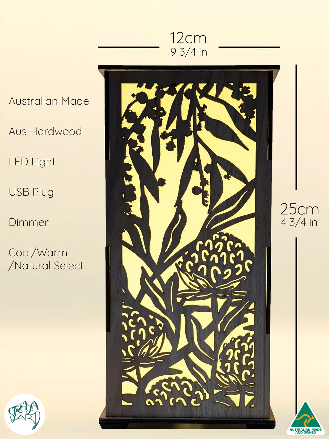 Australian Flowers: Australian Hardwood Lamp
