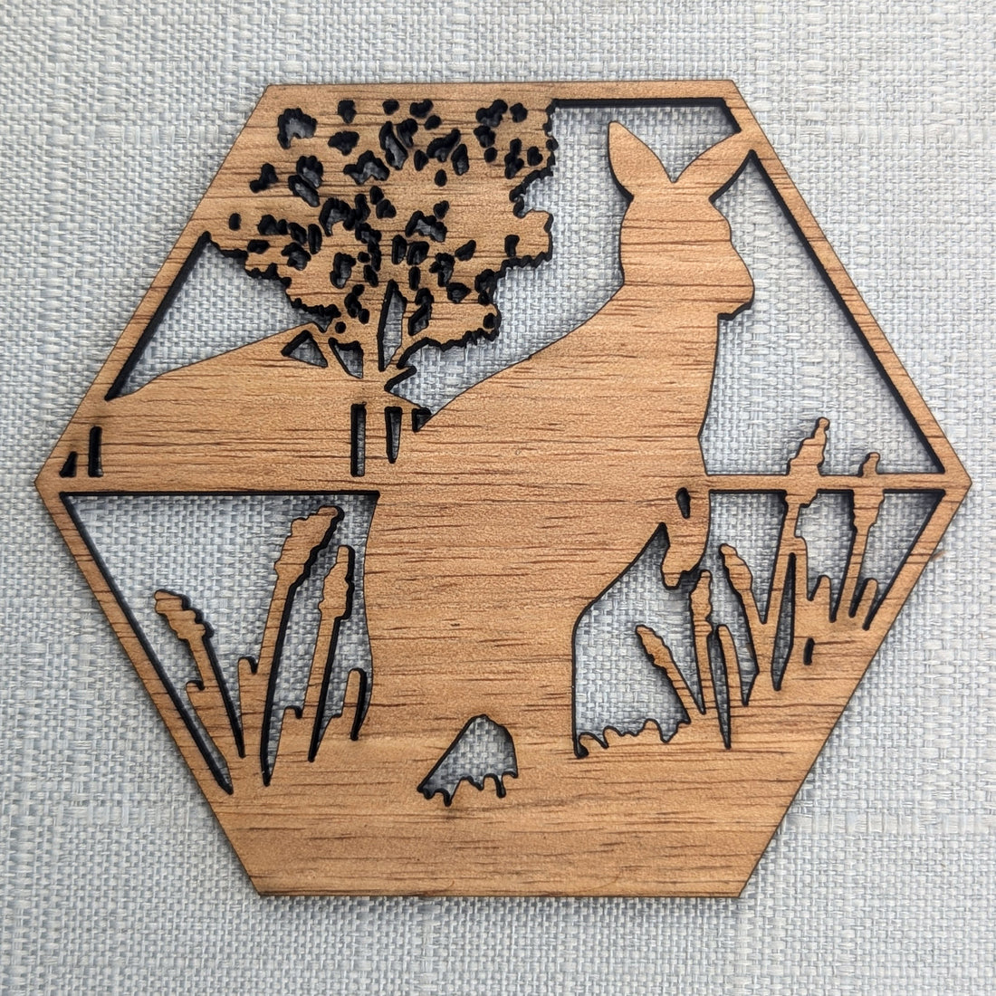 Australian Animals Wooden Coaster Set